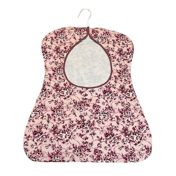 New! Clothespin Bag, vintage fabric, retro design, pink flowers - Picture 1 of 4